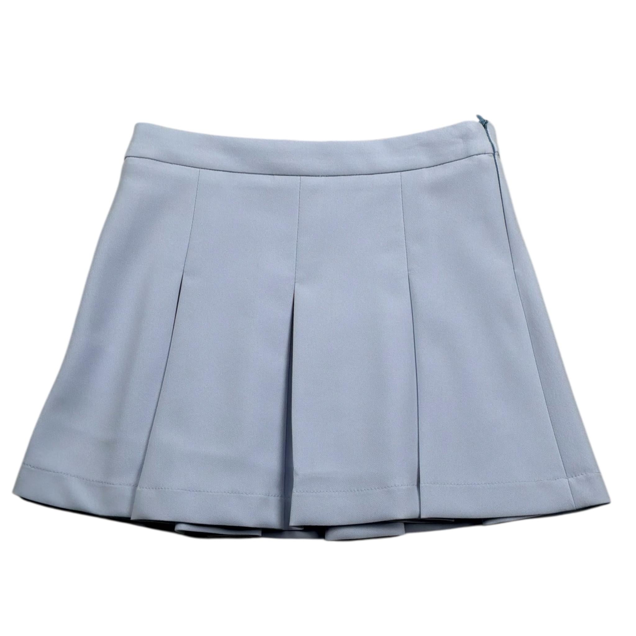 Vicolo Gonna Tinta Unita con Zip per Bambina 3146G00029 AZZURRO POLVERE VICOLO 