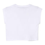 Twinset T-Shirt Girocollo Tinta Unita con Stampa per Bambina 251GJ2QR1 BIANCO TWINSET 