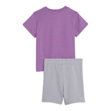 Puma Completo 2 Pezzi T-Shirt-Short Bicolore Viola Per Neonata
