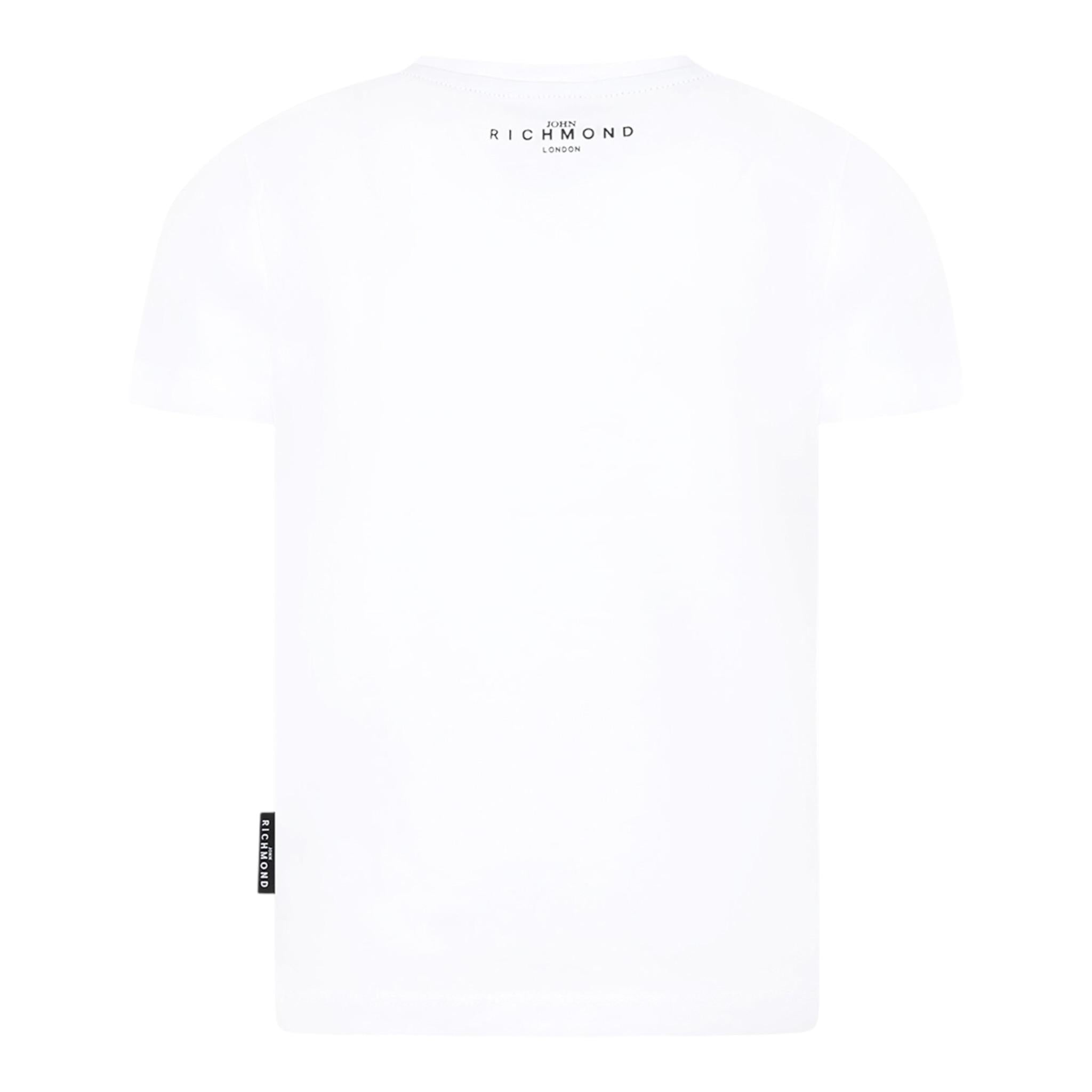 John Richmond T-Shirt Girocollo tinta unita con Stampa Bianco per Bambino RBP25003TSXXX BIANCO JOHN RICHMOND 