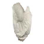 Petit Posh Body Giromanica Tinta Unita con Tulle per Bambina GFJS25073BD BIANCO PETIT POSH 