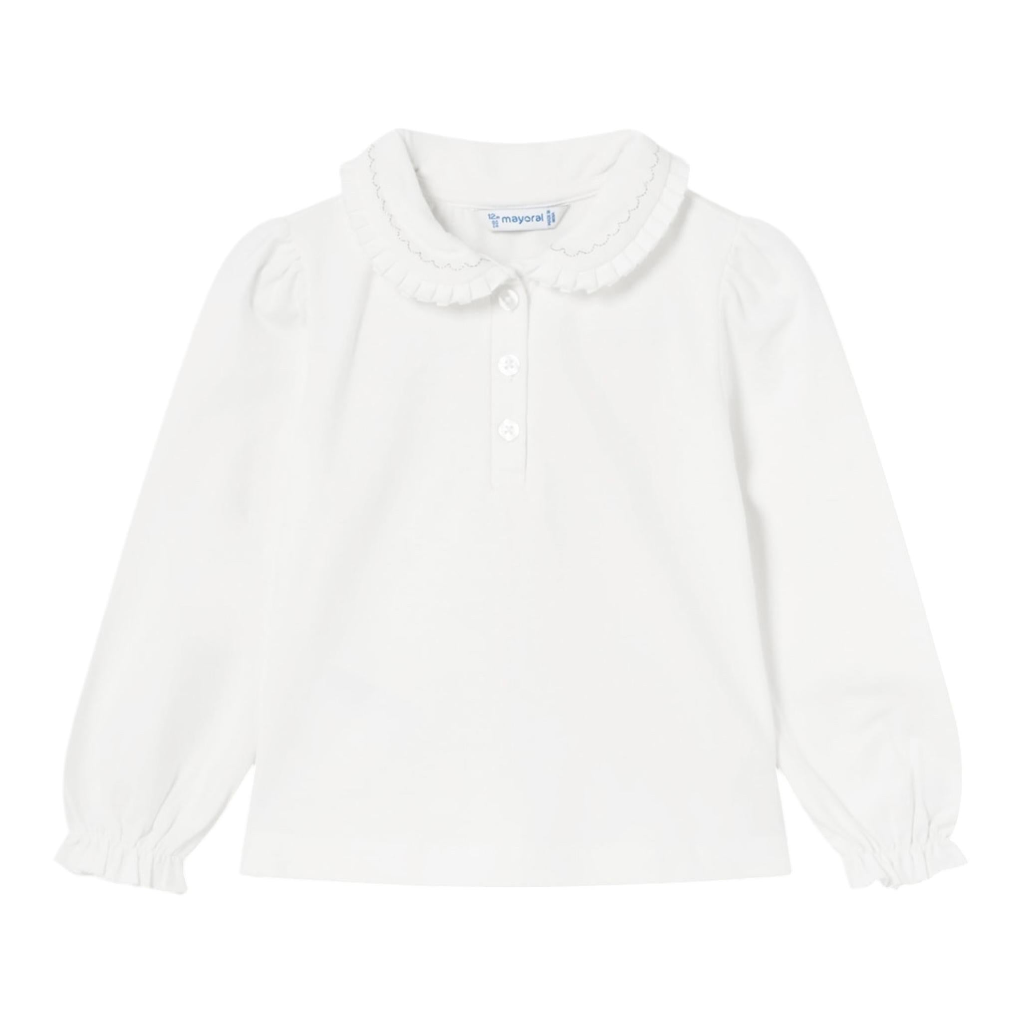 MAYORAL shirt tinta unita cn colletto Panna per Neonata 104 PANNA MAYORAL 