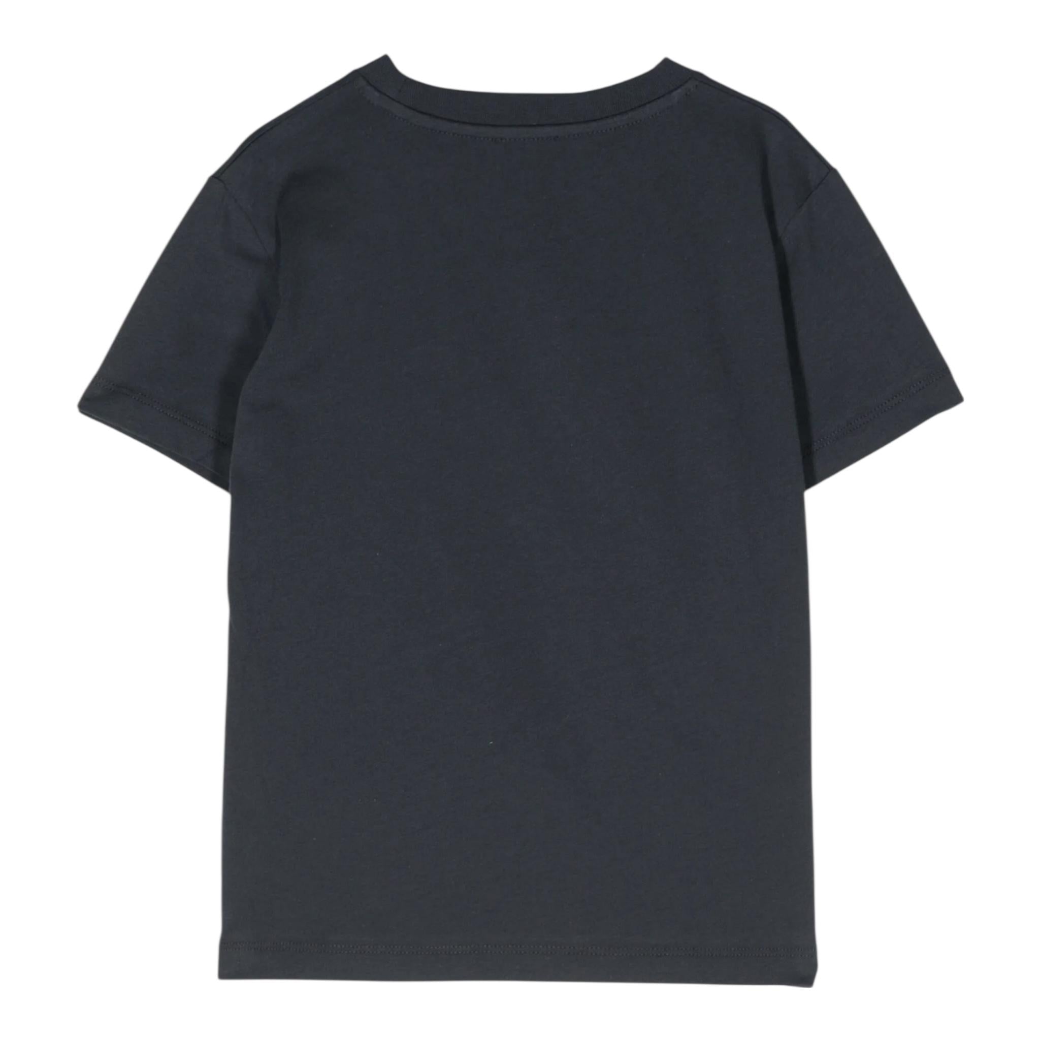 Fay T-Shirt Girocollo Tinta Unita con Logo per Neonato BU8551 BLU FAY 