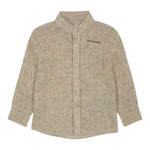 Trussardi Camicia Manica Lunga Tinta Unita con Colletto Coreano per Neonato TIP25042CAX SABBIA TRUSSARDI 