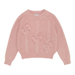 TO be too maglia girocollo tinta unita con stampa fiocco Rosa per Bambina TFBF24M635 ROSA TO be too 