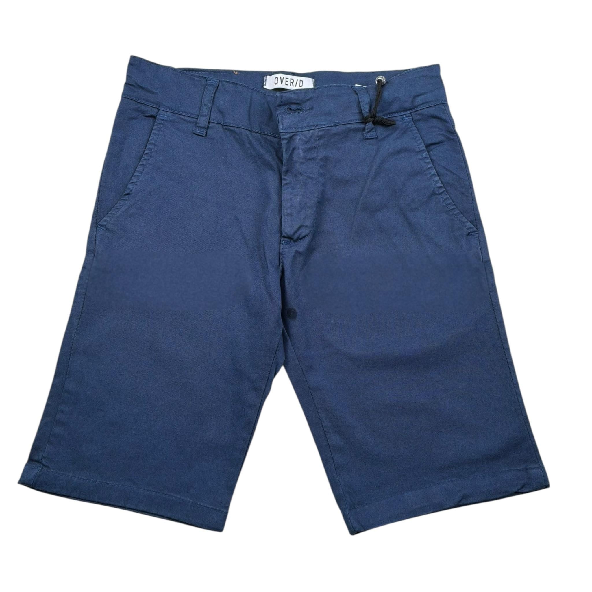 Over-D Bermuda Tinta Unita con Girovita Regolabile per Bambino OK686SBR BLU OVER-D 