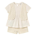Mayoral Completo 2 Pezzi T-Shirt-Short per Neonata 1239X PANNA MAYORAL 