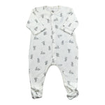 Petit Bateau Tutina tinta unita con Stampa Bianco per Neonato A0822 BIANCO PETIT BATEAU 