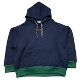 MANUEL RITZ felpa chiusa con cappuccio tinta unita con profili in contrasto Blu per Bambino MR2748 BLU MANUEL RITZ 