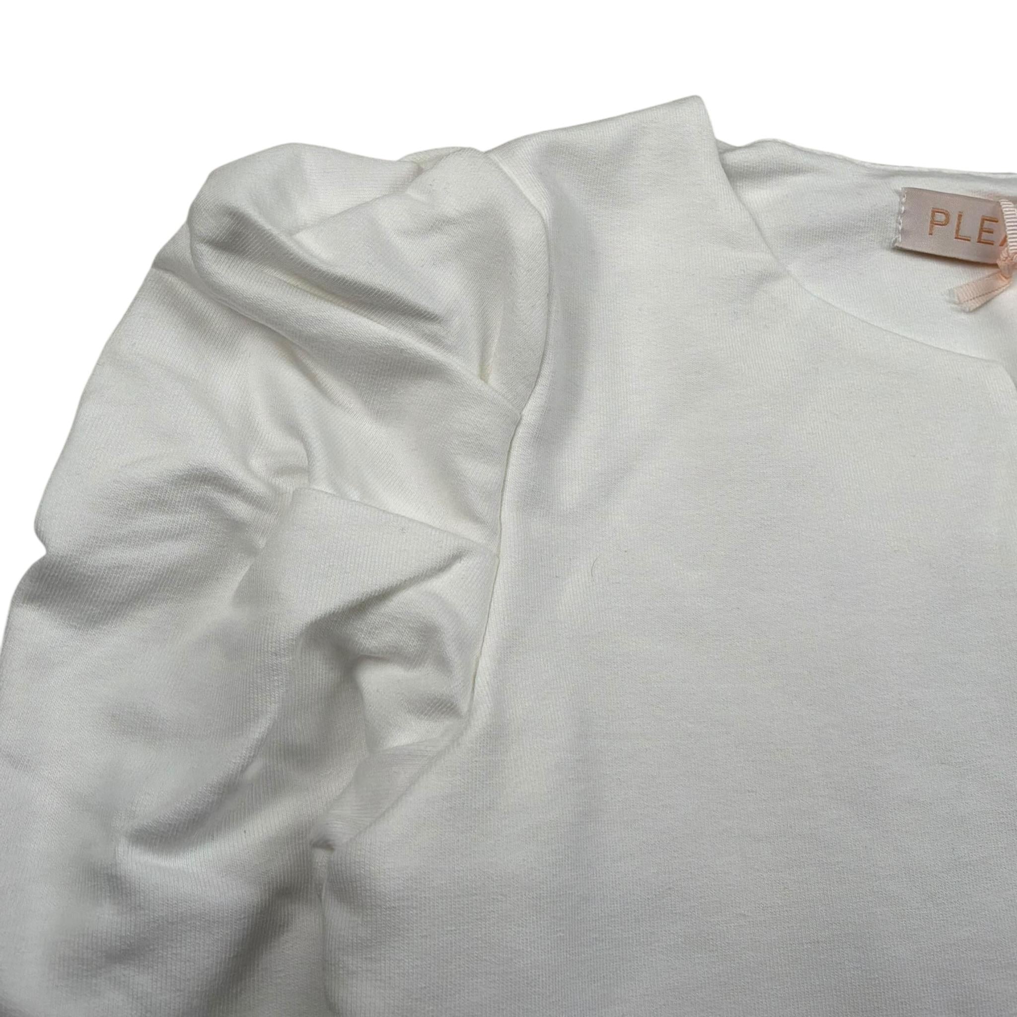 Please Giacca Tinta Unita per Bambina LG02042G49 PANNA PLEASE 