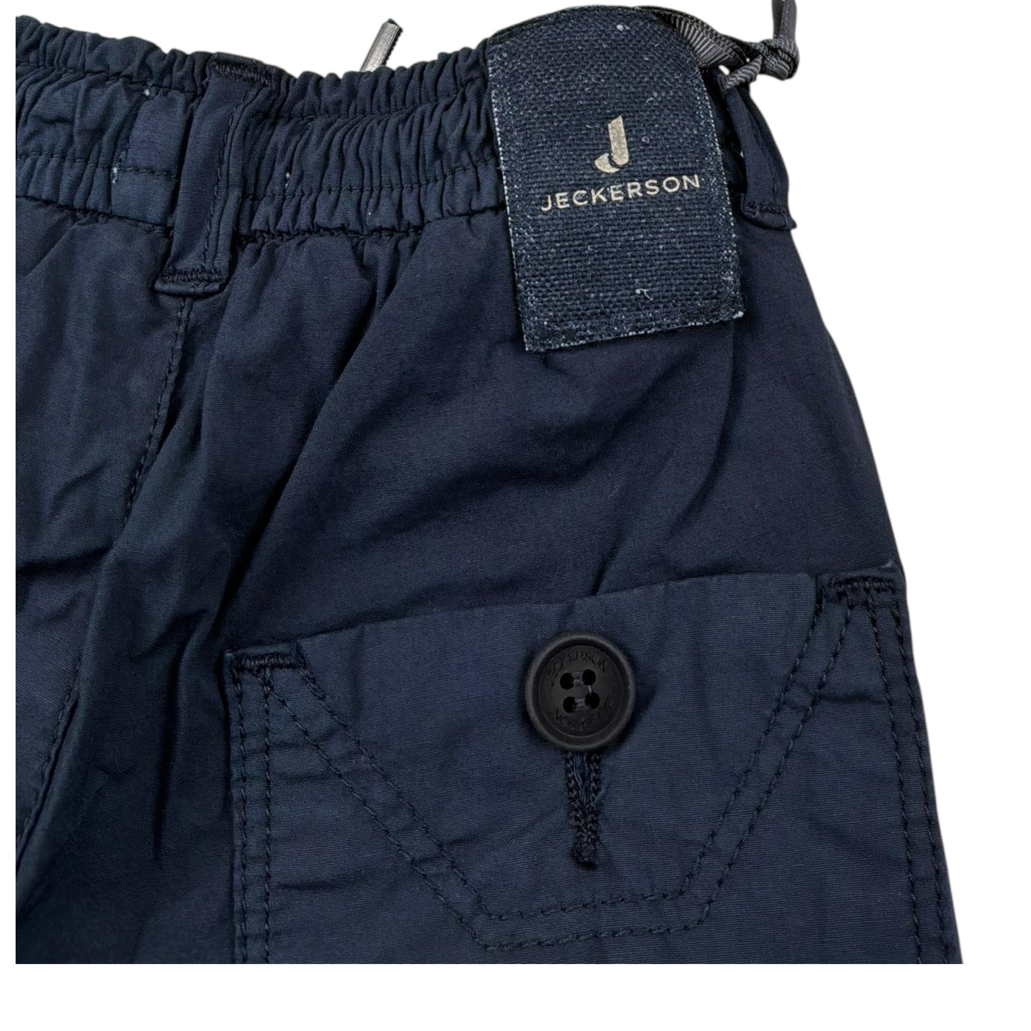 Jeckerson Bermuda Tinta Unita con Elastico In Vita per Neonato JN4021 BLU JECKERSON 