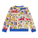 GUESS felpa chiusa girocollo stampa fantasia Bianco per Bambino N4YQ02KA6R3 BIANCO GUESS 