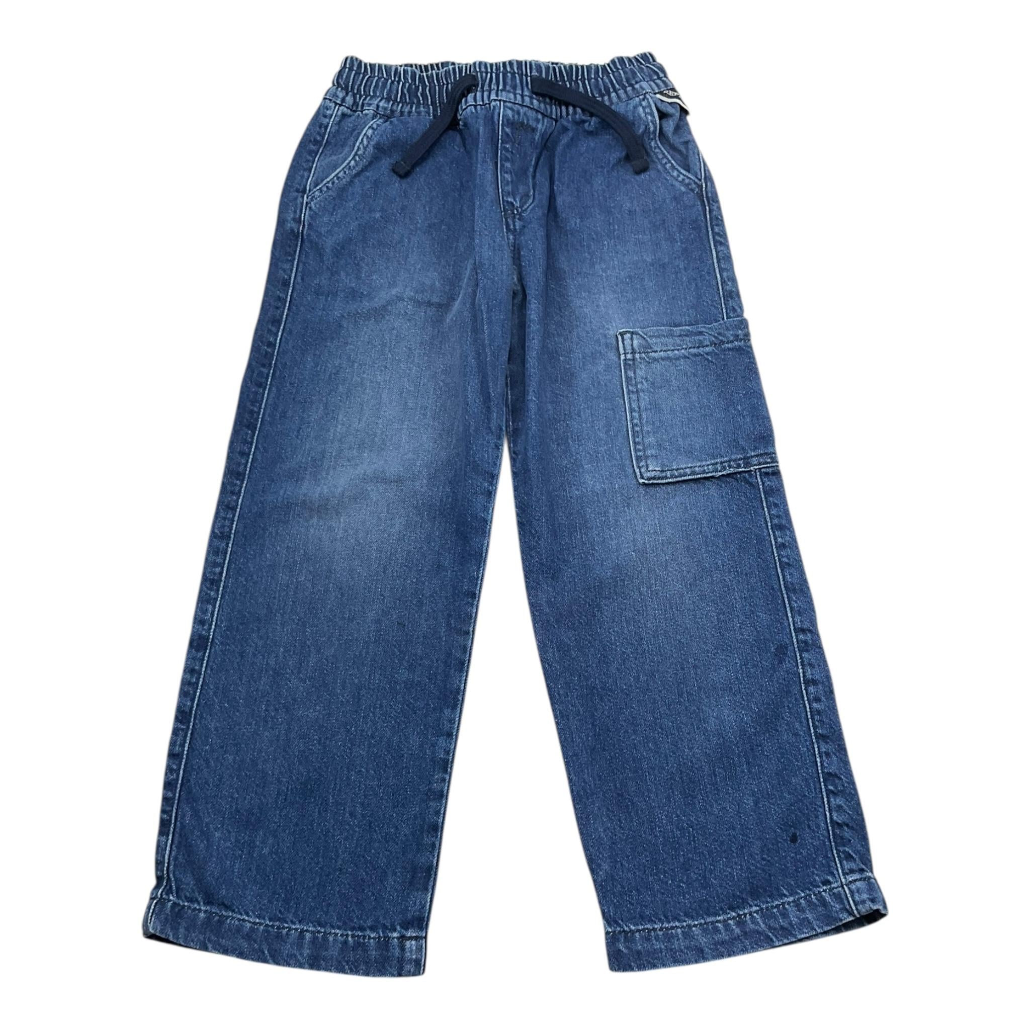 Replay Jeans Tinta Unita con Elastico In Vita per Bambino SB9104 BLU REPLAY 
