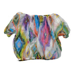 Jijil Top Velato con Fantasia Bianco per Bambina JJE23BL045 BIANCO JIJIL 