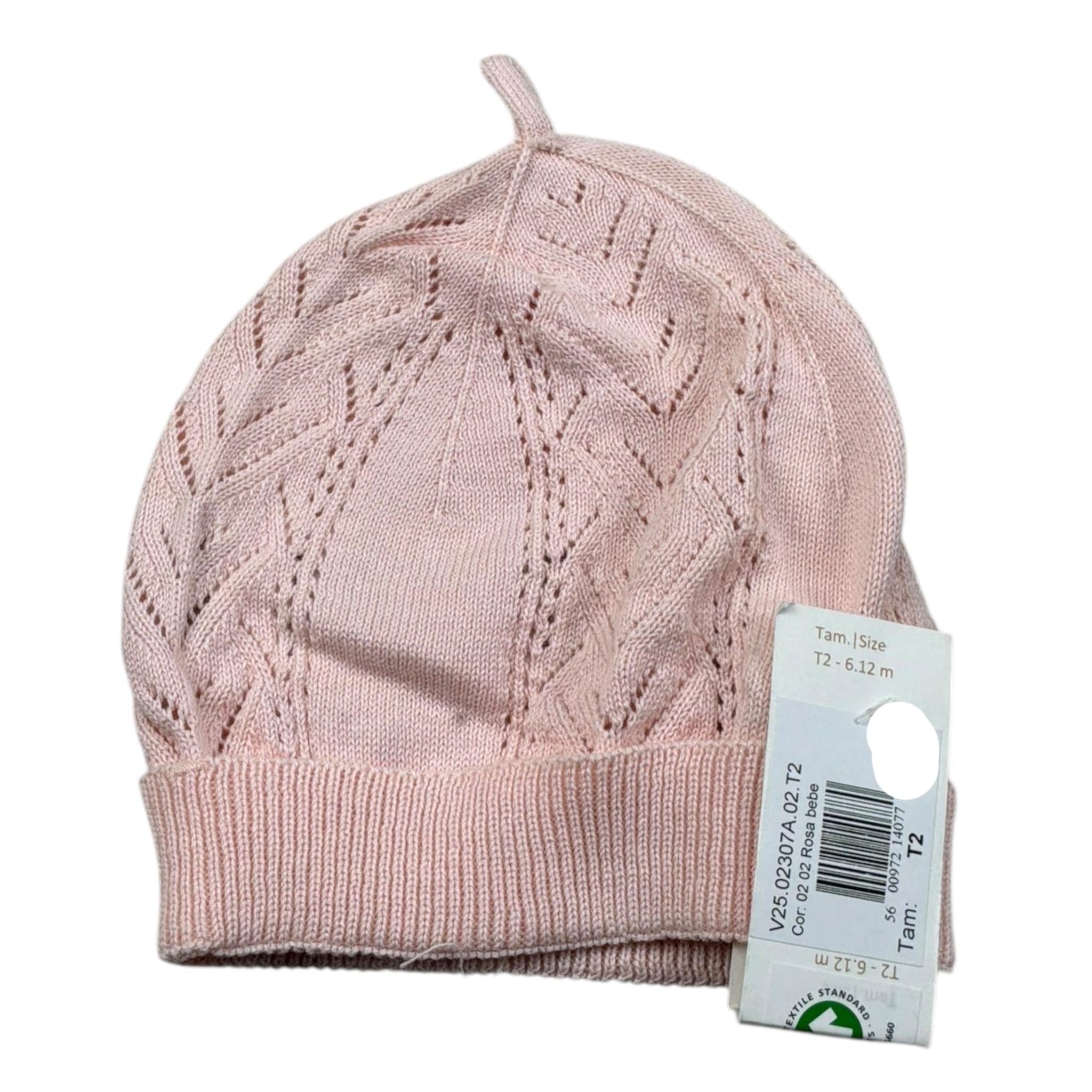 Wedoble Cappello Tinta Unita con Trafori per Neonata V2502307A ROSA WEDOBLE 