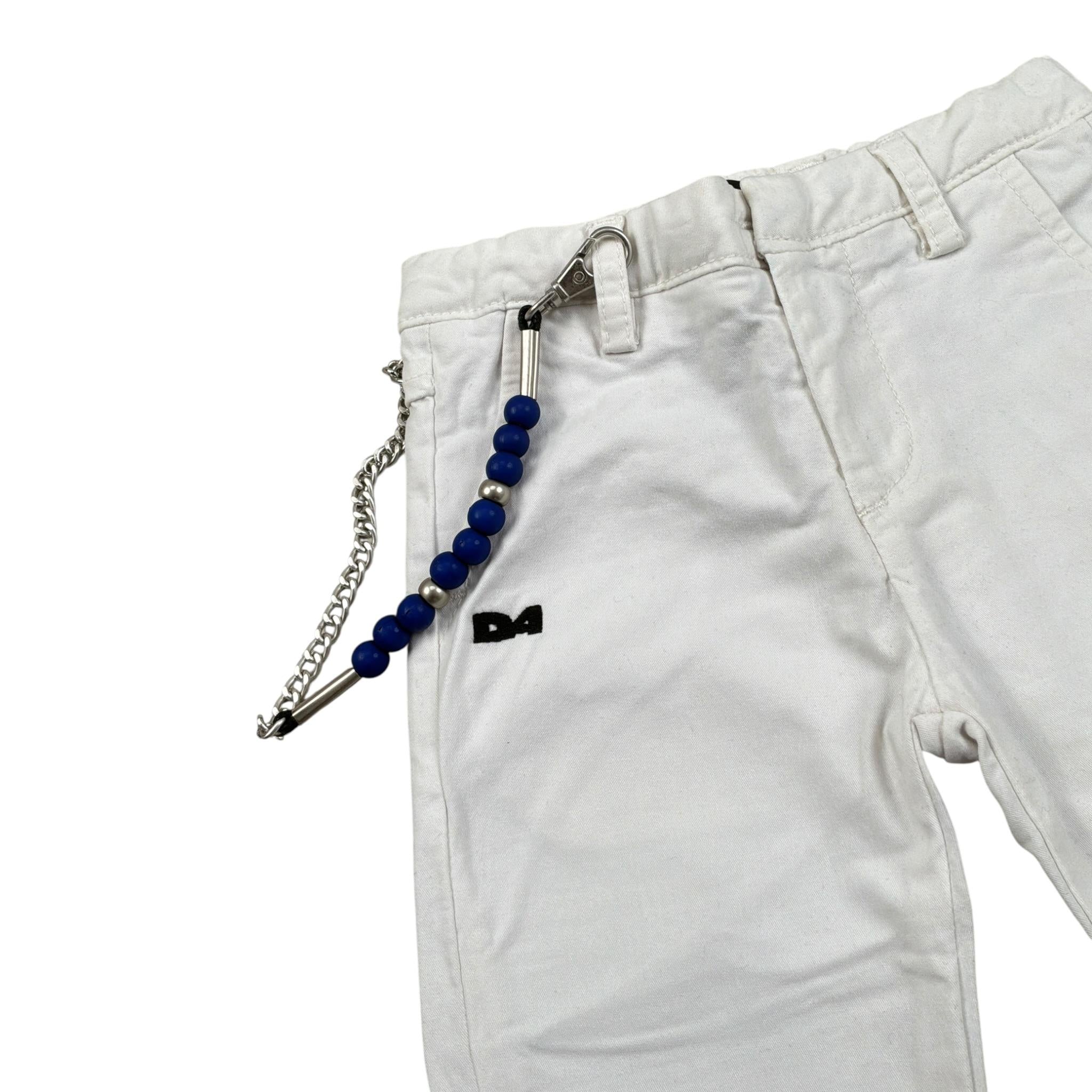 Daniele Alessandrini Pantalone tinta unita con Girovita Regolabile Bianco per Neonato 1295P0869 BIANCO DANIELE ALESSANDRINI 