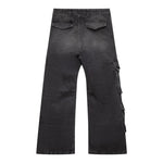 Diesel Jeans Modello Palazzo con Tasconi per Bambina J01725XX NERO DIESEL 
