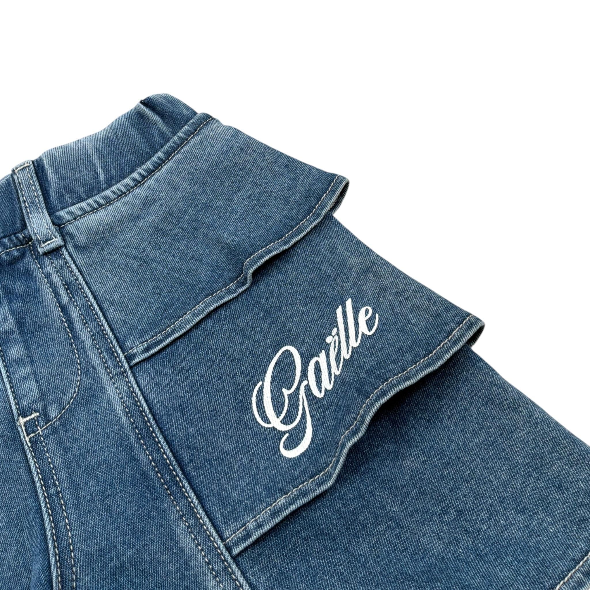 Gaelle Short In Denim tinta unita con Stampa Blu per Bambina 2746SD00509 BLU GAELLE 