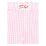 Saint Barth Short Fantasia Quadretti  per Bambina BXY0010366 ROSA SAINT BARTH 