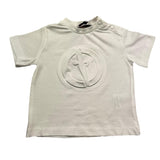 Cesare Paciotti T-Shirt Girocollo Tinta Unita con Stampa per Neonato TSP5114B BIANCO CESARE PACIOTTI 