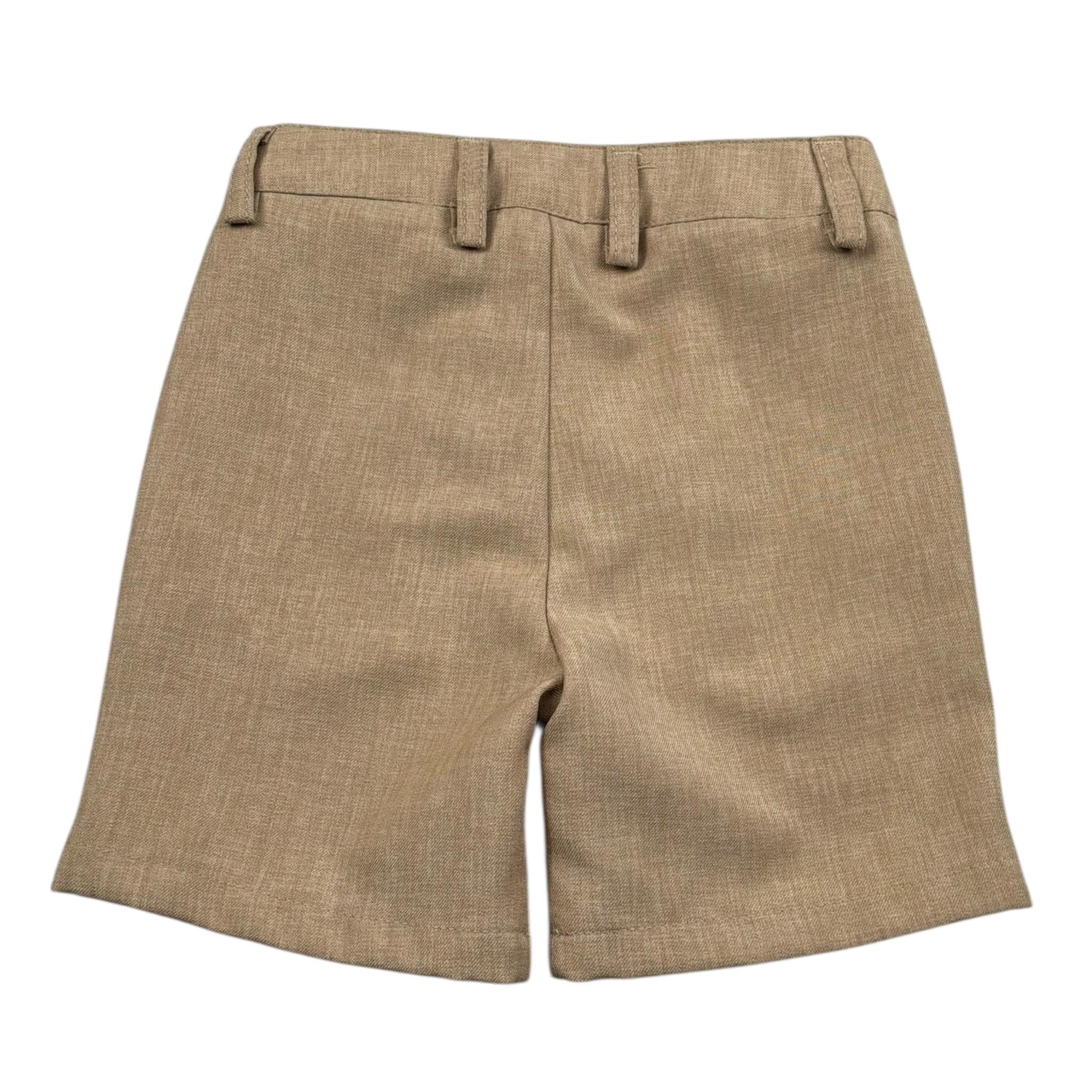 Daniele Alessandrini Bermuda Tinta Unita con Girovita Regolabile per Bambino 1296S00075 BEIGE DANIELE ALESSANDRINI 