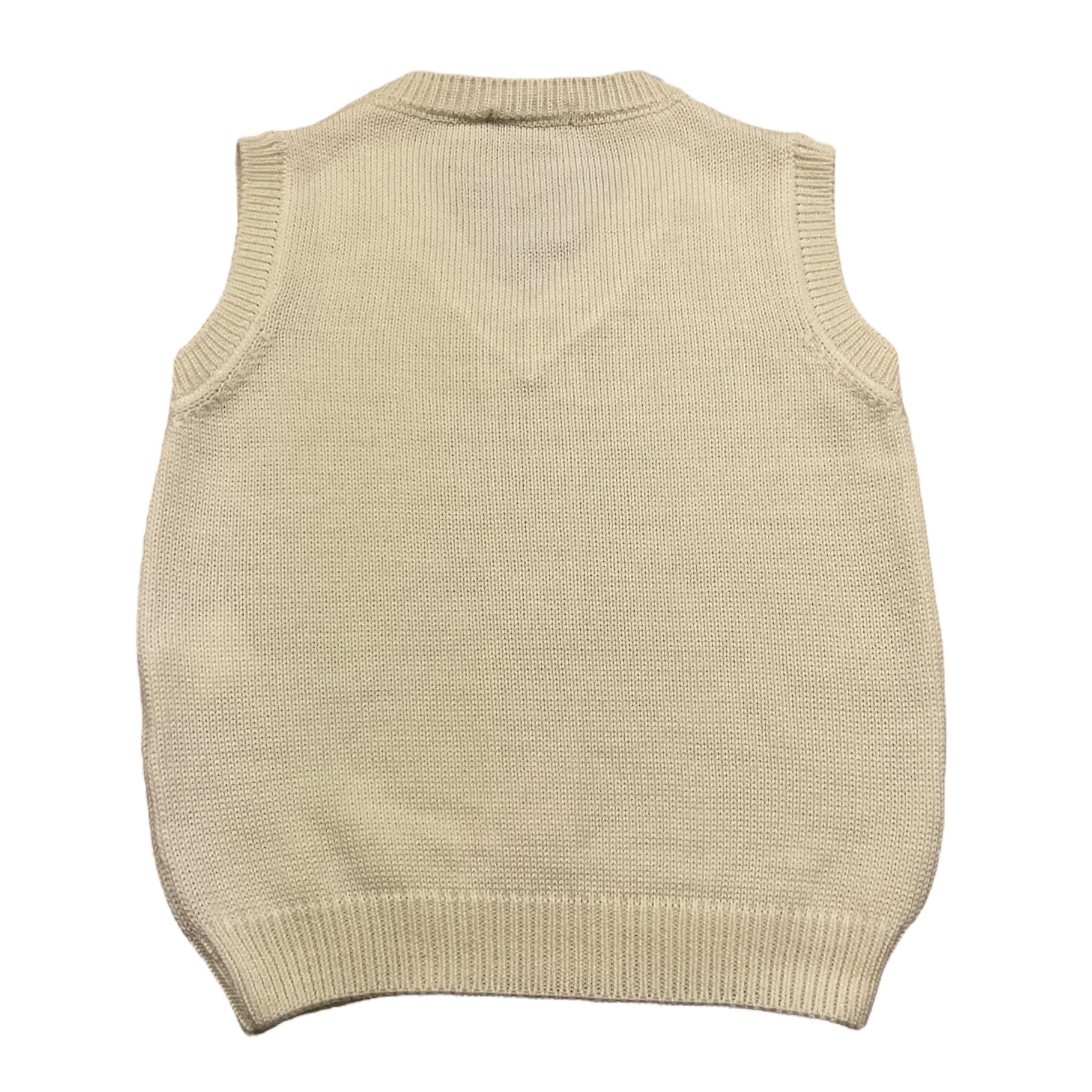 BARCELLINO gilet tinta unita scollo a v Panna per Bambino 105311 PANNA BARCELLINO 
