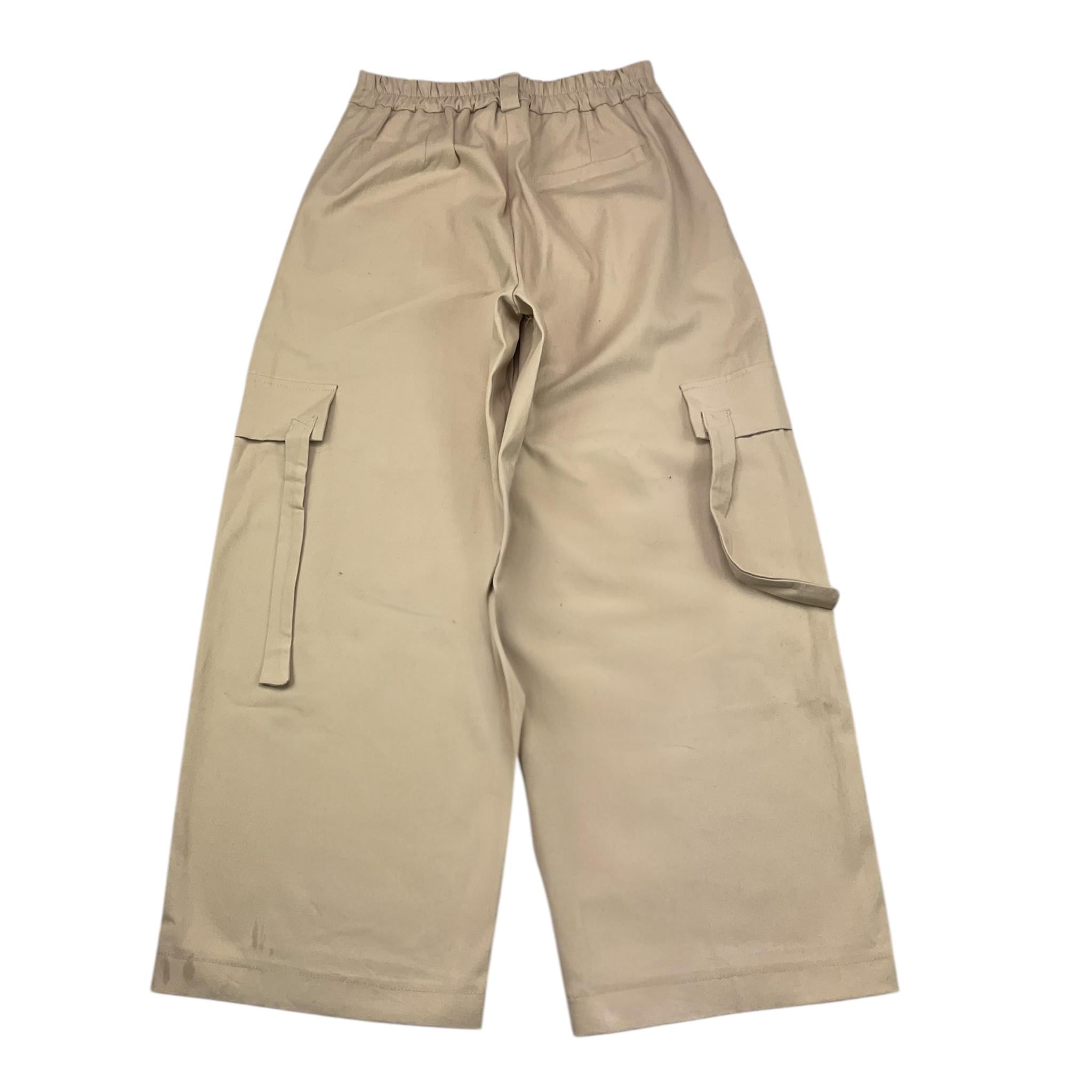 NAIDA pantalone tinta unita modello zampa Beige per Bambina NAPA285 BEIGE NAIDA 