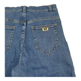 jeans tinta unita modello zampa EFPA279 AZZURRO ELISABETTA FRANCHI 