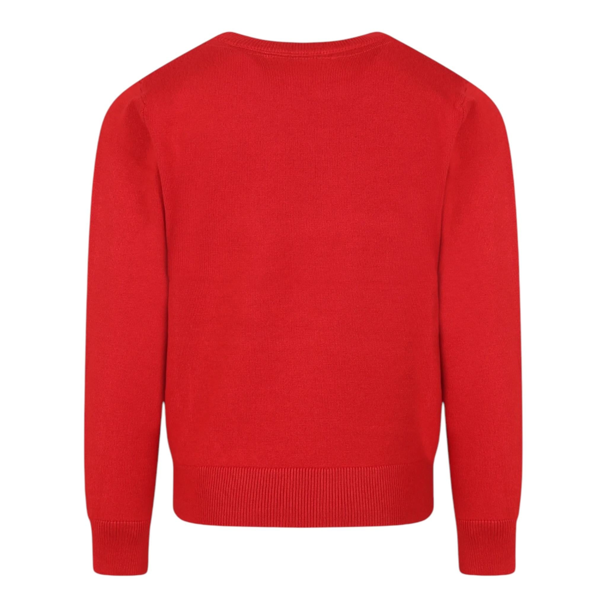 JOHN RICHMOND maglia girocollo tinta unita con stampa logo Rosso per Bambino RBA24066MA ROSSO JOHN RICHMOND 