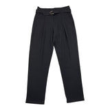 Alice Pi Einfarbige Hose mit schwarzem Gürtel für Mädchen