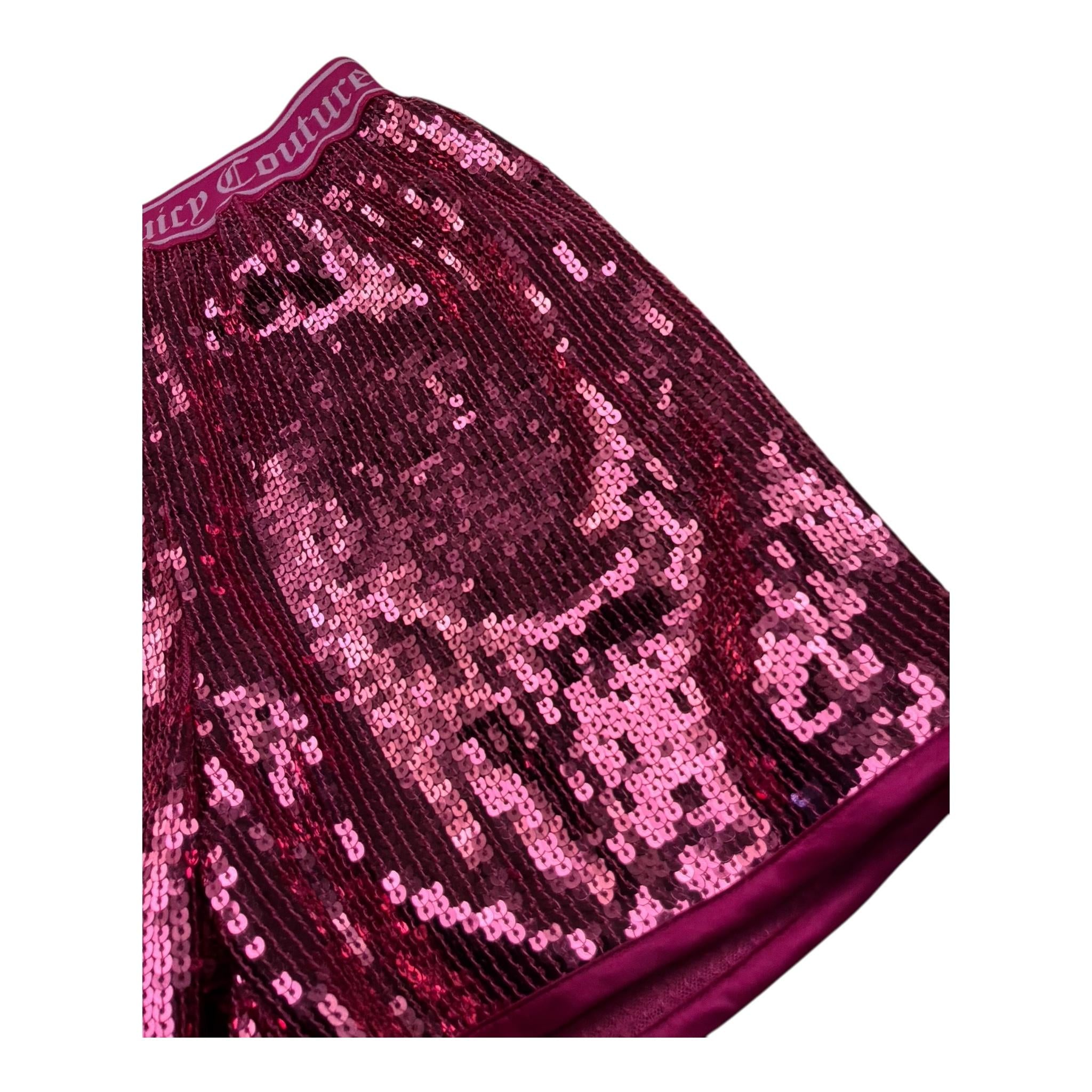 Juicy Couture Short Tinta Unita con Paillettes per Bambina JBX6704 FUXIA JUICY COUTURE 