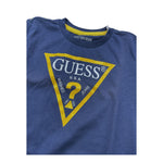 Guess T-Shirt Tinta Unita con Stampa per Bambino N73I55K8HM0X BLU GUESS 