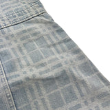 Burberry Abito In Denim Tinta Unita con Fantasia per Bambina 8072981 AZZURRO BURBERRY 