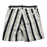 Pure Firenze Bermuda Fantasia A Righe con Girovita Regolabile per Neonato PC03290 BIANCO PURE FIRENZE 