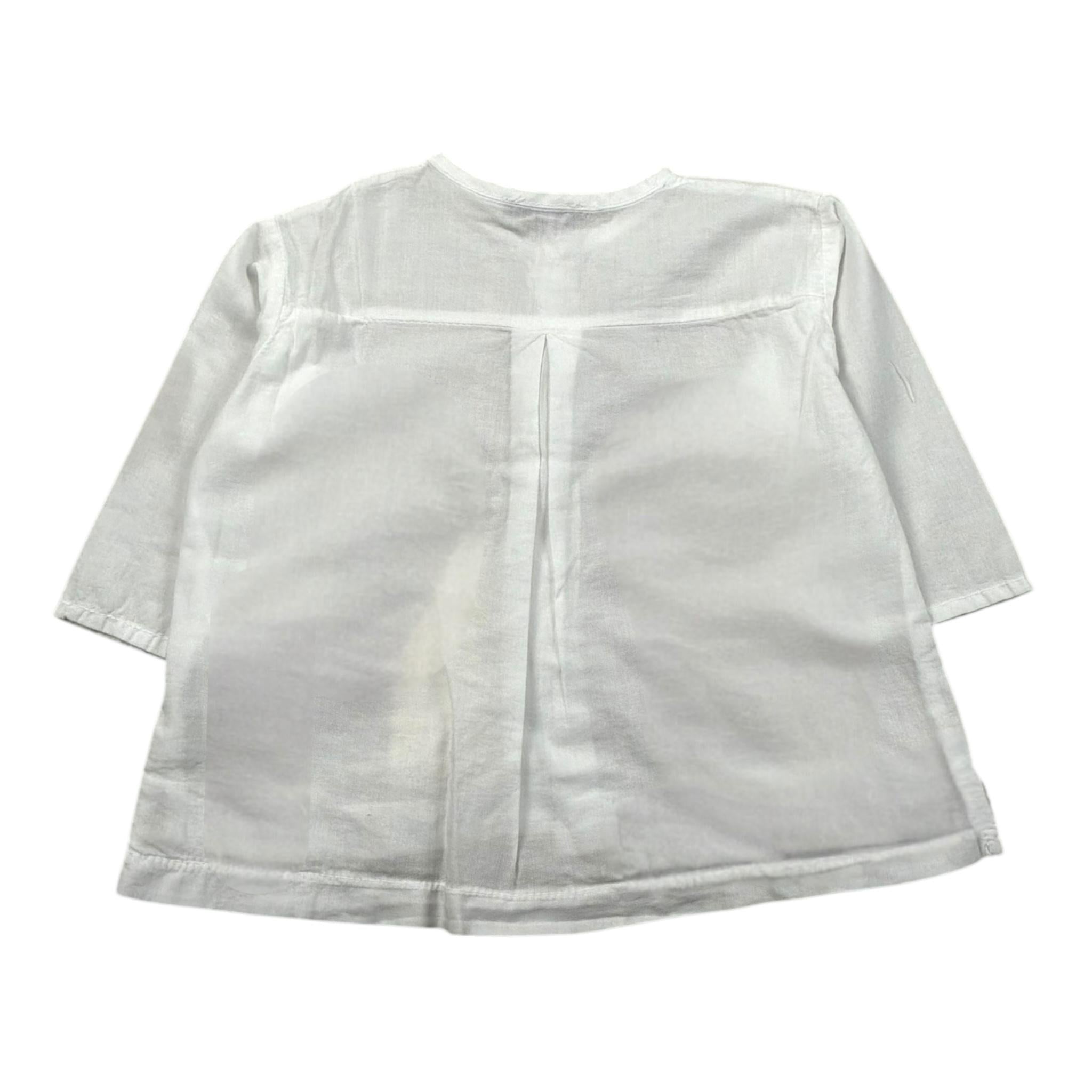 Zero Ampere Camicia Manica Lunga Tinta Unita per Neonato DUBLINO BIANCO ZERO AMPERE 