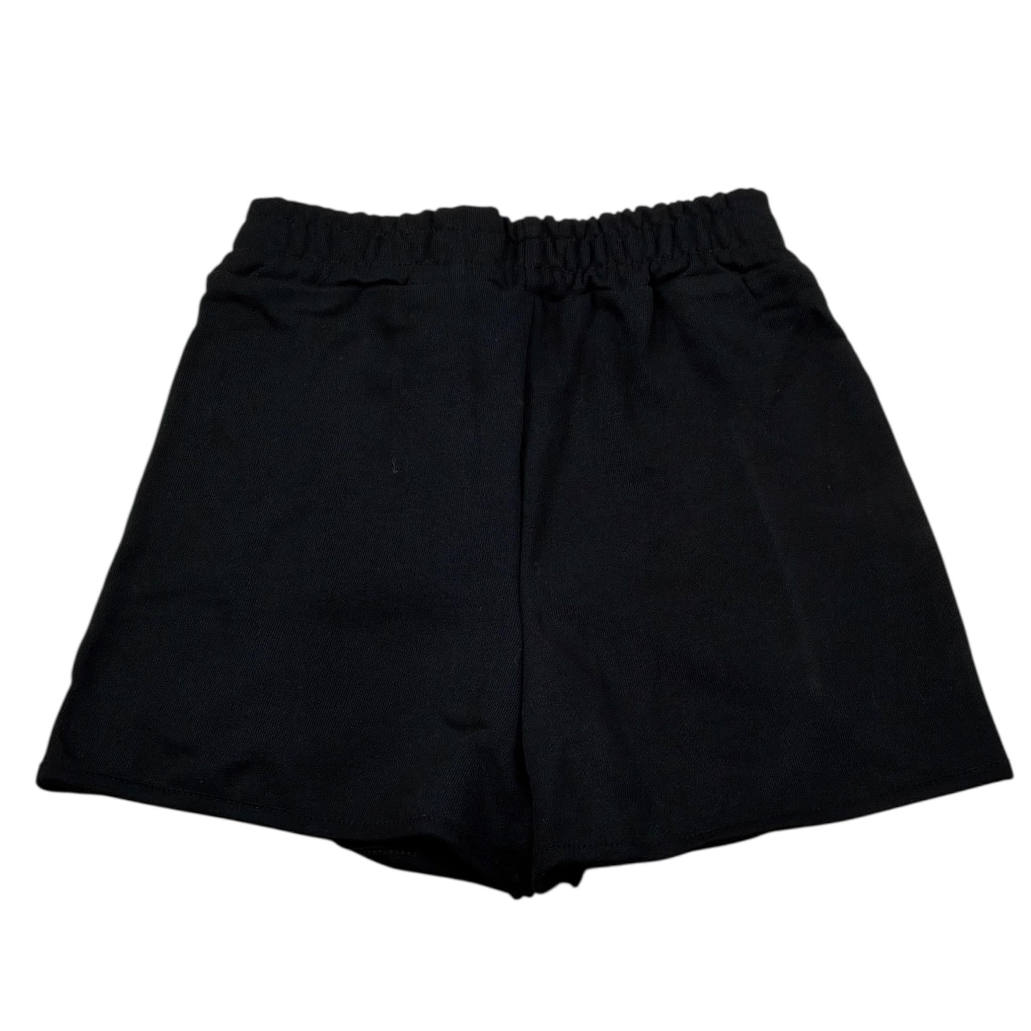 Disclaimer Short tinta unita con Trafori Nero per Bambina 25EDK58547X NERO DISCLAIMER 