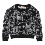 ELISABETTA FRANCHI maglia girocollo tinta unita con stampe in contrasto Nero per Neonata EGMA029N NERO ELISABETTA FRANCHI 