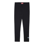 Diesel Leggins tinta unita con Logo Nero per Bambina J01151 NERO DIESEL 