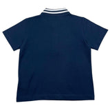 Etro Polo Mezza Manica Tinta Unita Con Colletto In Contrasto Blu Per Bambino