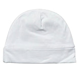 Lalalu' Cappello Tinta Unita con Ricami per Neonata CAL7G BIANCO LALALU' 