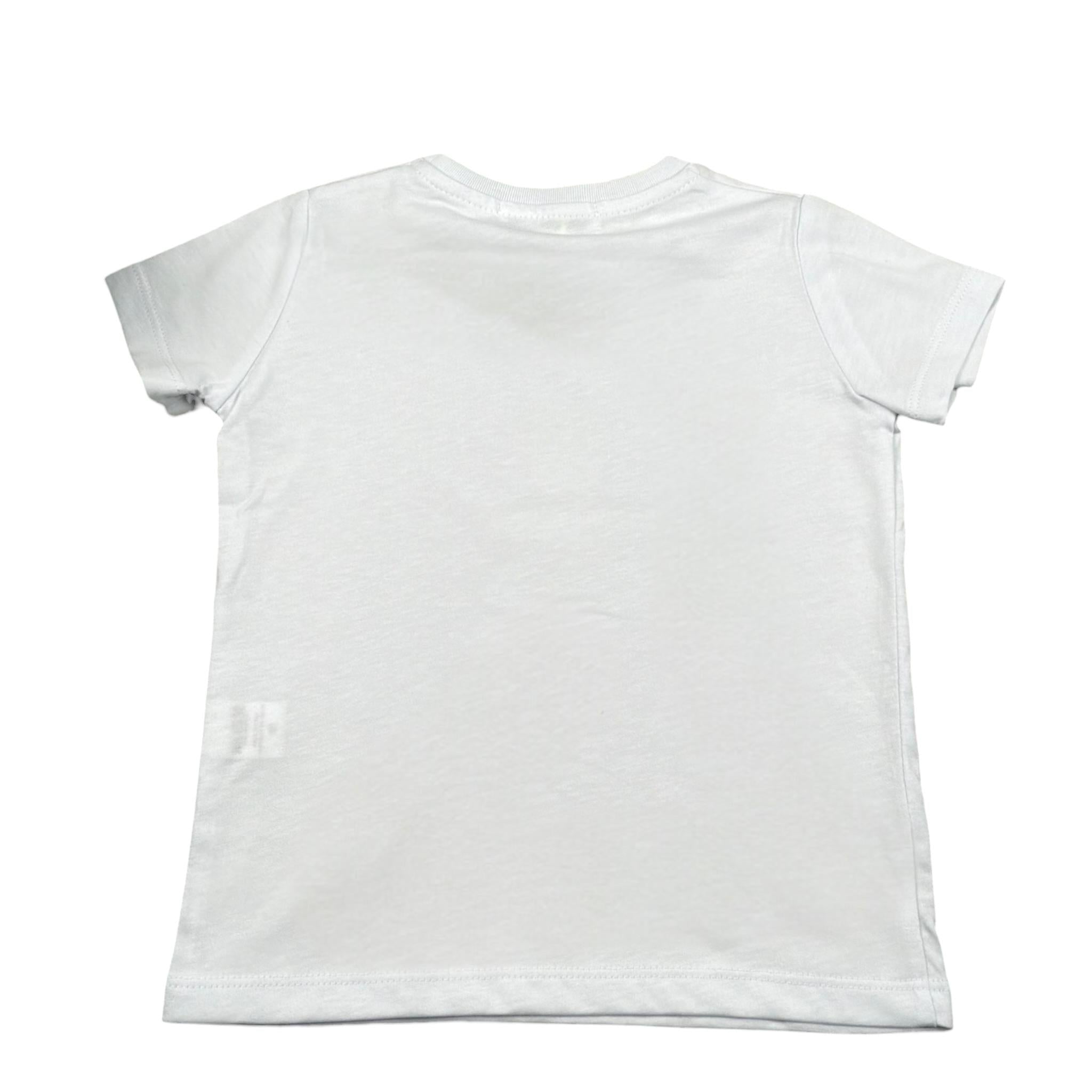 Mousse T-Shirt Girocollo Tinta Unita con Stampa per Neonato DINOBEACHXN BIANCO MOUSSE 