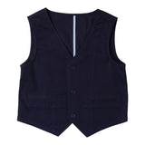 Sarabanda Gilet Tinta Unita con Bottoni per Neonato 0B670N BLU SARABANDA 