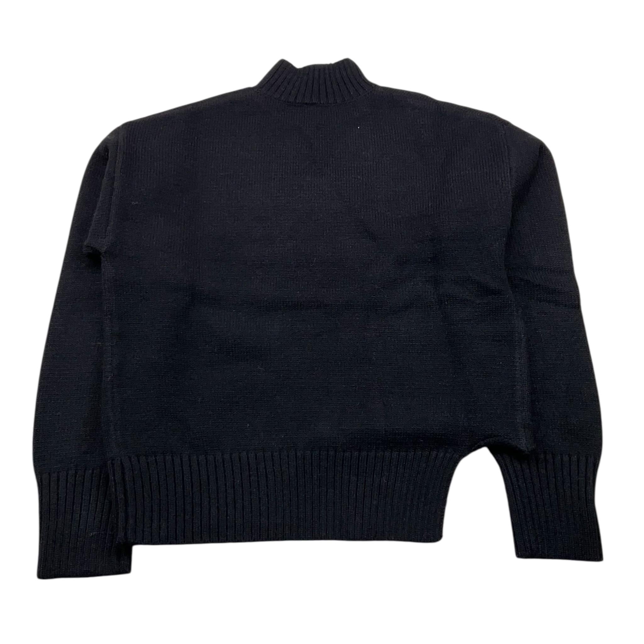 MANILA GRACE maglia mezzocollo tinta unita con logo Nero per Bambina MFJF24M168 NERO MANILA GRACE 