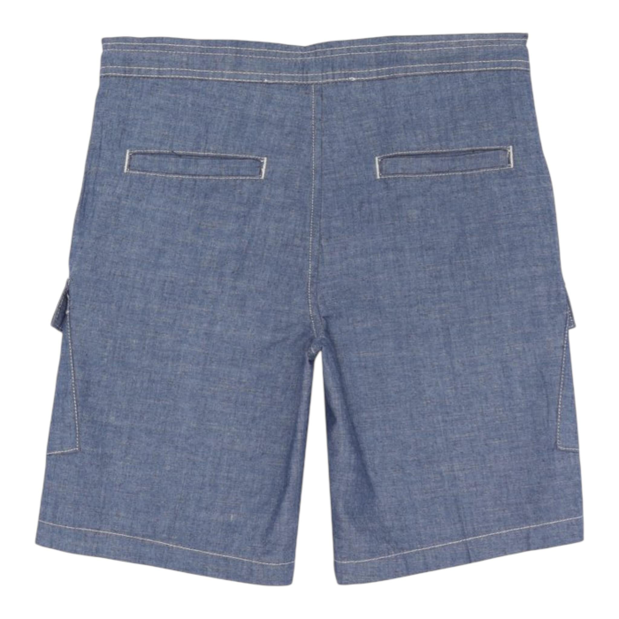 Trussardi Bermuda In Deim tinta unita Blu per Bambino TBP25160BEX BLU TRUSSARDI 