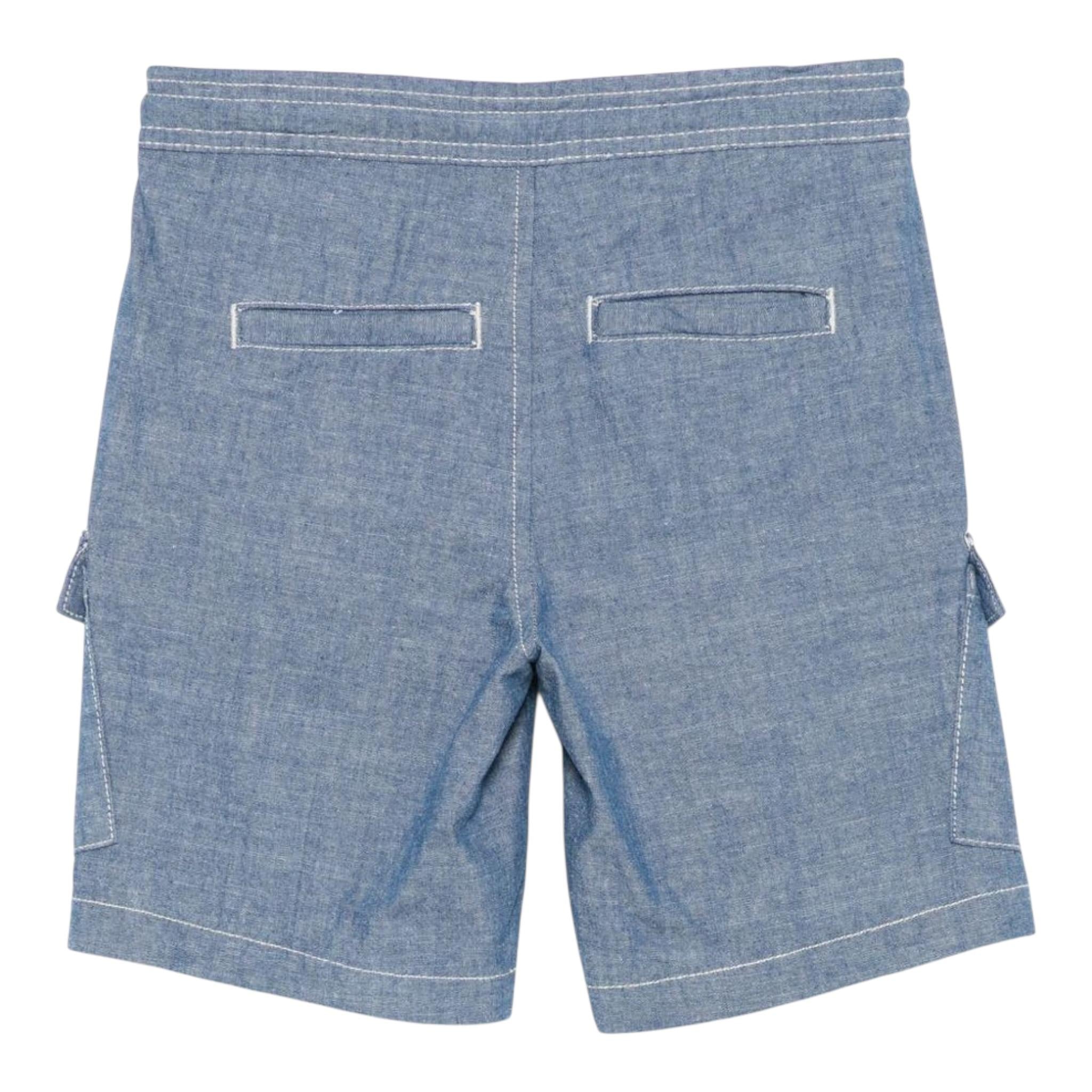 Trussardi Bermuda In Denim Tinta Unita per Bambino TIP25160BE AZZURRO TRUSSARDI 