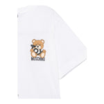 Moschino T-Shirt Girocollo Tinta Unita con Stampa per Bambino HPM050 BIANCO MOSCHINO 