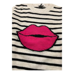 DIXIE maglia girocollo fantasia a righe Panna per Bambina NB20231G67 PANNA DIXIE 