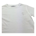 TRUSSARDI t-shirt girocoll tinta unita con stampa in contrasto Bianco per Bambino TBA25081TS BIANCO TRUSSARDI 