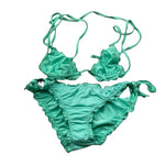 Island Coco Costume 2 Pezzi Triangolo-Mutandina per Bambina ICJ891 VERDE ACQUA ISLAND COCO 