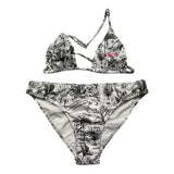 Plein Sport Swim Costume 2 Pezzi Triangolo-Mutandina per Bambina SEAC BIANCO/NERO PLEIN SPORT SWIM 